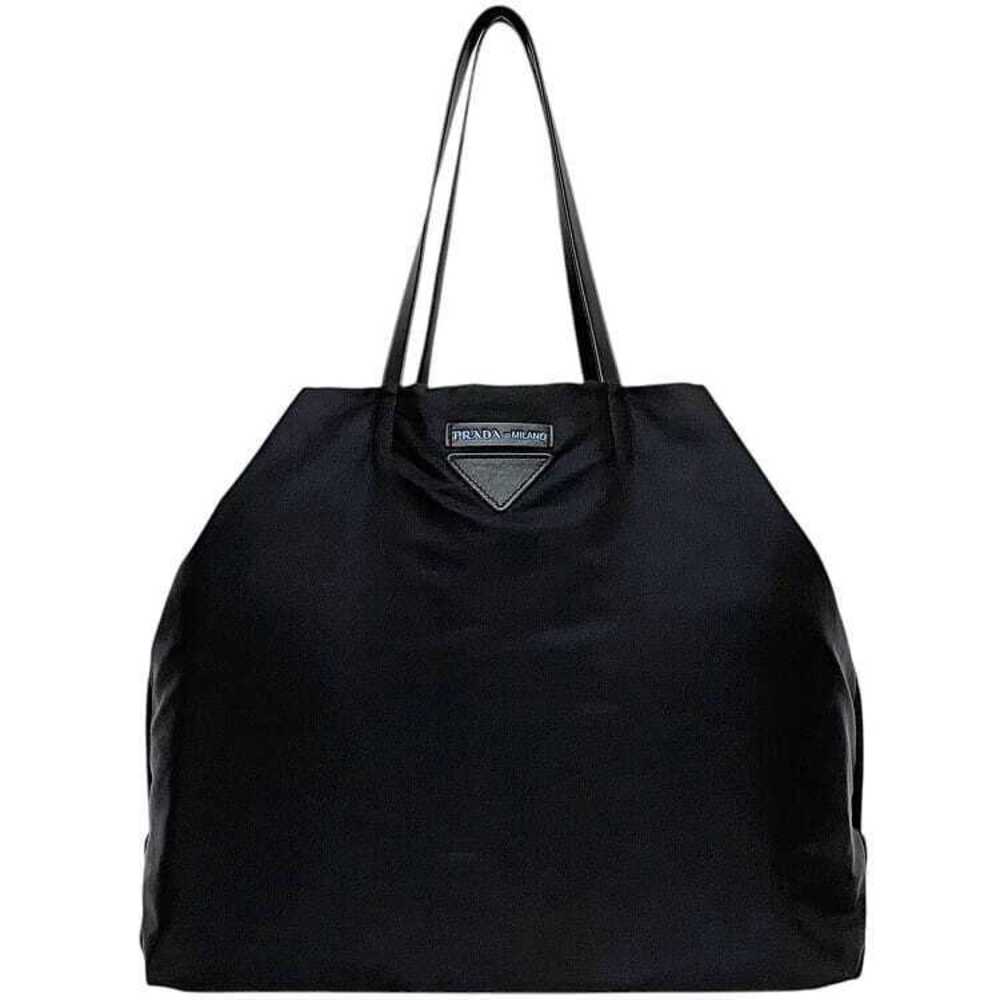Prada Tote Bag Black Nero Black Triangle Shoulder Document 1 2 Night Trip